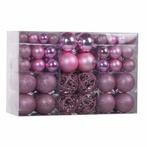 REA Roze kerstballen set - onbreekbaar kunststof - Ø 6, 4.., Ophalen of Verzenden, Nieuw