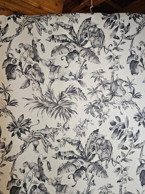 Stoffe De collectie van Guaraná Bloemen Zwart en Wit, Antiek en Kunst, Antiek | Kleden en Textiel