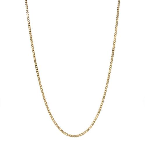 Gouden lengtecollier gourmet 60.5 cm 14 karaat, Sieraden, Tassen en Uiterlijk, Kettingen, Goud, Zo goed als nieuw, Goud, Verzenden