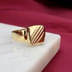 Bicolor gouden zegelring | Heren (vintage heren ring), Gebruikt, Overige kleuren, 20 of groter, Heer