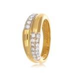 Cartier - Ring - 18 karaat Witgoud, Geel goud - 0.70ct. tw., Sieraden, Tassen en Uiterlijk, Ringen, Nieuw