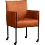 Leren eetkamerstoel More - Rancho Cognac (cognac) - Poten s, Huis en Inrichting, Stoelen, Leren eetkamerstoel More - Rancho Cognac (cognac) - Poten staal rond zwart past perfect in uw interieur als u woonstijl: Bohemian, Industrieel, Modern, Scandinavisch is.