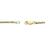 Gouden slangenschakel ketting, Ophalen of Verzenden, Gebruikt, Overige kleuren, Goud