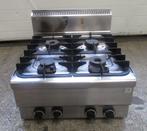 RVS Fornuis met 4 branders B60 x D65 x H30cm, Witgoed en Apparatuur, Fornuizen, Gebruikt