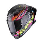 Scorpion Exo-R1 Evo II Air Savage Zwart Blauw Pink, Motoren, Kleding | Motorhelmen, Verzenden, Nieuw met kaartje, Heren, Overige merken