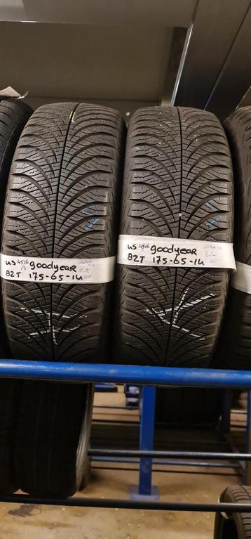 2x 175-65-14 Goodyear All Season 6.2mm €30 PST 175 65 14 beschikbaar voor biedingen