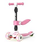 3-Wiel Kinderstep met LED-Wielen, Verstelbaar en Zitje, Verzenden, Nieuw