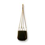 Plantenhanger Zonder Kwast - Okergeel - Katoen - Macramé -, Huis en Inrichting, Woonaccessoires | Overige, Ophalen of Verzenden