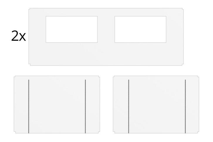 Zijwandenset voor Easy up 4×6 m Heavy duty Wit (Partytenten, Tuin en Terras, Partytenten, Partytent, Nieuw, 2 meter of meer, Verzenden