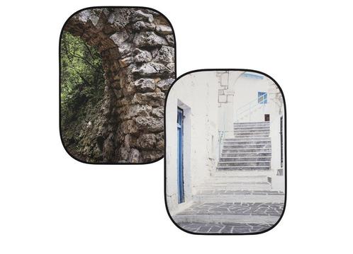 Manfrotto Perspective Collapsible 150x210cm - Stone/ Steps, Audio, Tv en Foto, Fotografie | Fotostudio en Toebehoren, Achtergrond