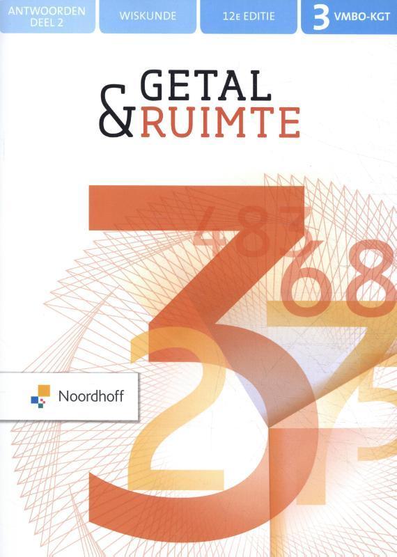 Getal amp Ruimte 3 vmbo kgt Anwtoorden deel 2 9789001575953, Boeken, Studieboeken en Cursussen, Zo goed als nieuw, Verzenden