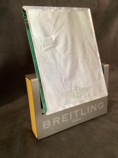 breitling - Spiegel - Aluminium, Leder - Breitlingspiegel, Antiek en Kunst, Antiek | Wandborden en Tegels