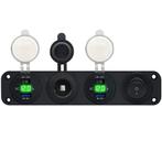 ProRide 12V USB Autolader 2 Poort - 5V/2.4A - Schakelaar en, Verzenden, Nieuw