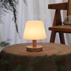 Tafellamp - Oplaadbaar - USB- Dimbaar -3 Lichtstanden - Hout, Verzenden, Nieuw, Hout, Minder dan 50 cm