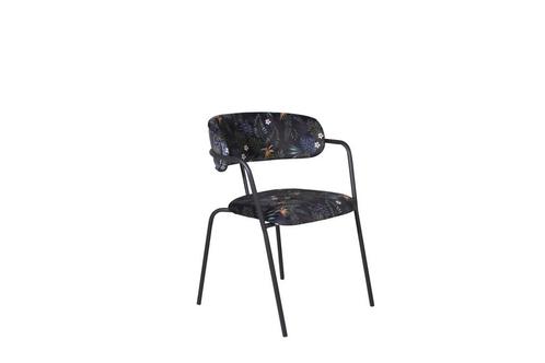 Eetkamerstoel - Livia - Bloemenprint - Fluweel - Jörn, Huis en Inrichting, Stoelen, Nieuw, Verzenden