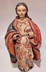 sculptuur, Maria Séc. XVIII - 43 cm - Hout, Antiek en Kunst