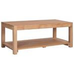 vidaXL Salontafel 100x50x40 cm massief teakhout, 100 tot 150 cm, Verzenden, Nieuw, 50 tot 100 cm