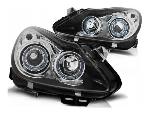 Koplampen Opel Corsa D 06-10 Angel Eyes Zwart, Auto-onderdelen, Overige Auto-onderdelen, Ophalen of Verzenden