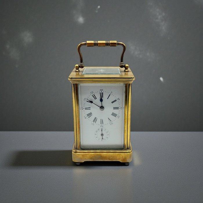 Rijtuigklok, Wekker - Antiek Messing - 1850-1900, Antiek en Kunst, Antiek | Klokken