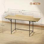 TRUUSK Opklapbare Computertafel - 2 Uitschuifbare Platen - V, Verzenden, Nieuw