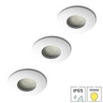 3 spotjes wit | IP65 inbouwspot LED badkamer | 3.5W 3000K, Huis en Inrichting, Lampen | Spots, Nieuw, Modern, Plafondspot of Wandspot