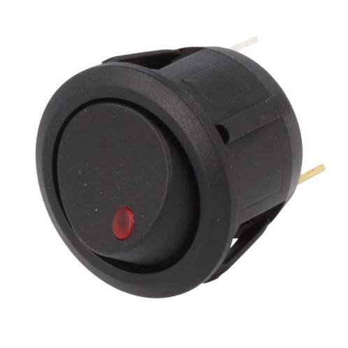 Inbouw Schakelaar Rond 12V 20A Rood, Auto-onderdelen, Elektronica en Kabels, Nieuw, Ophalen of Verzenden