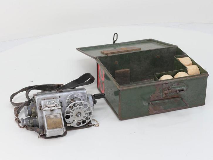 MYCALEX & TIM F93 + Original Metall Box Ticket machine ca..., Verzamelen, Spoorwegen en Tramwegen, Overige typen, Gebruikt, Ophalen of Verzenden