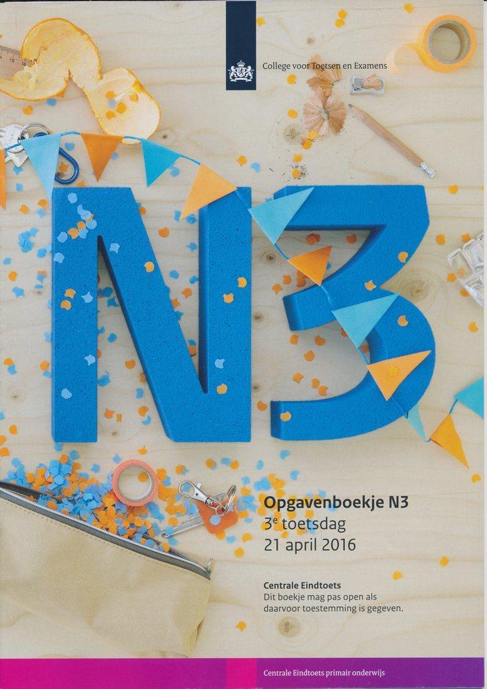 Centrale Eindtoets opgavenboekje N3 2016, Boeken, Schoolboeken, Nieuw, Verzenden