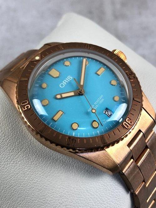 Oris - Divers Sixty-Five Cotton Candy Bronze Automatic - 01, Sieraden, Tassen en Uiterlijk, Horloges | Heren