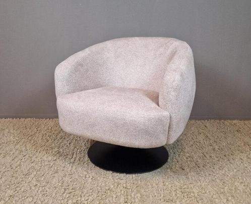 Fauteuil Preston Bouclé draaibaar - Taupe, Huis en Inrichting, Fauteuils, Nieuw, Ophalen of Verzenden