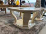 Hoektafel Arcade  70x70 cm , hogeglans met glasplaat, Huis en Inrichting, Ophalen, 50 tot 100 cm, Klassiek , Glas