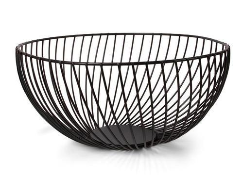 XEMM Design fruitmand - Draadmand - 25 x 12.5 cm - Zwart, Huis en Inrichting, Keuken | Servies, Nieuw, Verzenden