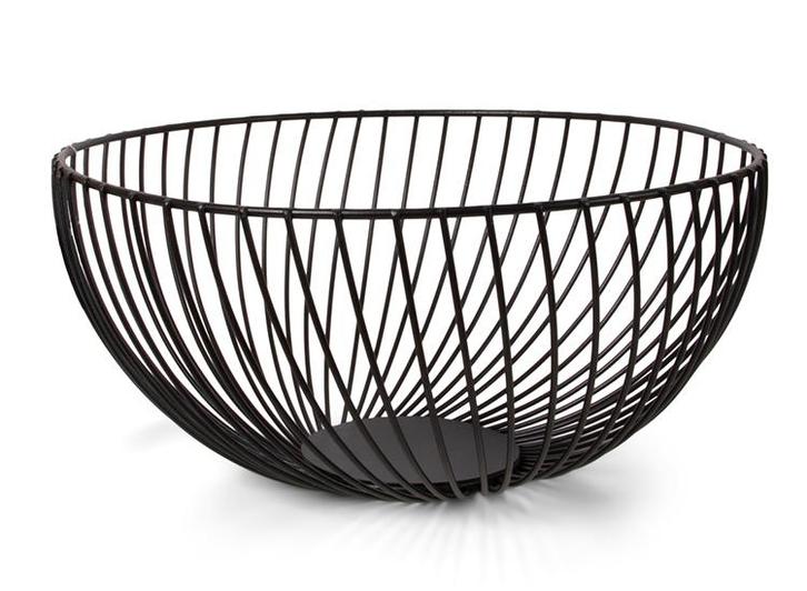 XEMM Design fruitmand - Draadmand - 25 x 12.5 cm - Zwart, Huis en Inrichting, Keuken | Servies, Nieuw, Verzenden