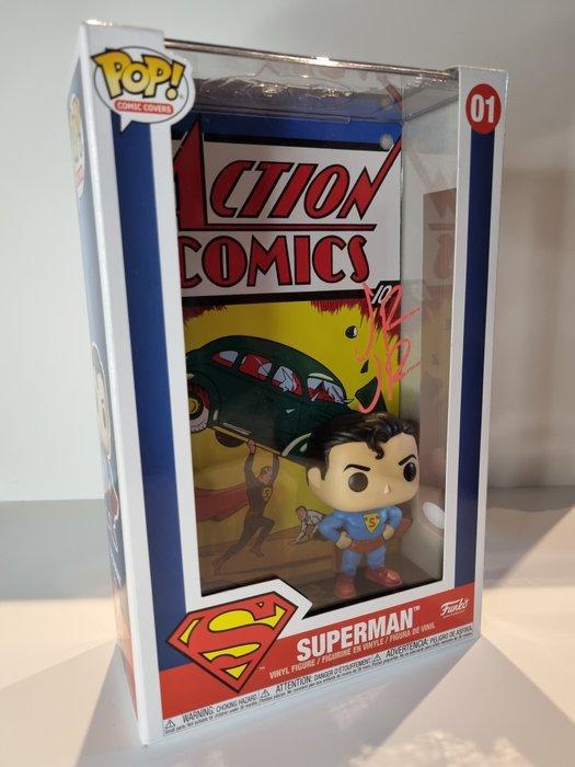 Funko - Funko Pop Comic Covers Superman #01 Signed by John, Antiek en Kunst, Antiek | Speelgoed