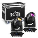 BeamZ IGNITE300LED - Set van 2 LED moving heads (beam, spot, Verzenden, Nieuw