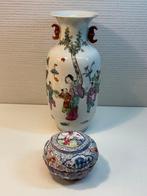 Vaas - Porselein - China - Qing Dynastie (1644-1911) (Zonder, Antiek en Kunst