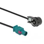 Fakra Z (m) - ISO (m) auto antenne adapter kabel -, Nieuw, Ophalen of Verzenden