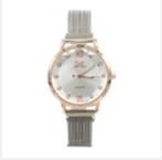Quartz horloge met zilveren band - prachtig, Verzenden, Nieuw