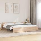 vidaXL Bedframe massief hout 180x200 cm, Huis en Inrichting, Slaapkamer | Bedden, Eenpersoons, Bruin, Verzenden, Nieuw