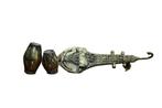 Handgemaakt muziekinstrument beeldje | Tafel Artefact |, Antiek en Kunst, Antiek | Koper en Brons, Verzenden, Brons