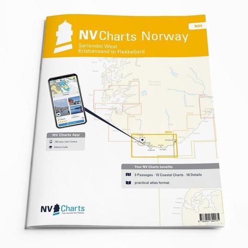 NV. Atlas NO4 Noorse Zuidkust West, Watersport en Boten, Navigatiemiddelen en Scheepselektronica, Ophalen of Verzenden