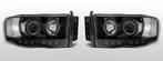 Koplampen Angel Eyes | Dodge Ram 2002-2006 | zwart, Verzenden, Nieuw, Dodge