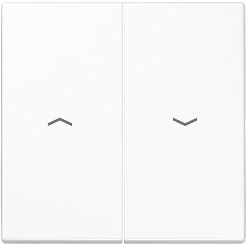 JUNG LS990 Bedieningswip DRUK-rolluikschakelaar Alpine wit, Doe-het-zelf en Verbouw, Elektra en Kabels, Nieuw, Ophalen of Verzenden