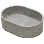 Waskom Ideavit Idea.Rock 40x28x12 cm Ovaal Beton Licht Grijs, Ophalen of Verzenden, Nieuw, Overige typen