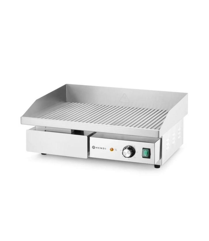 Bakplaat Budget Line | Geribbeld | 3kW | (B)55x(D)43x(H)24cm, Zakelijke goederen, Horeca | Keukenapparatuur, Nieuw in verpakking