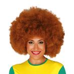 Seventies roodbruine afro pruik - Afropruiken, Ophalen of Verzenden, Nieuw