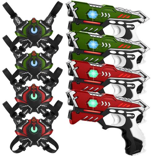 NIEUW: KidsTag lasergame set - 4 laserguns met 4 vesten, Kinderen en Baby's, Speelgoed | Buiten | Actiespeelgoed, Nieuw, Ophalen of Verzenden
