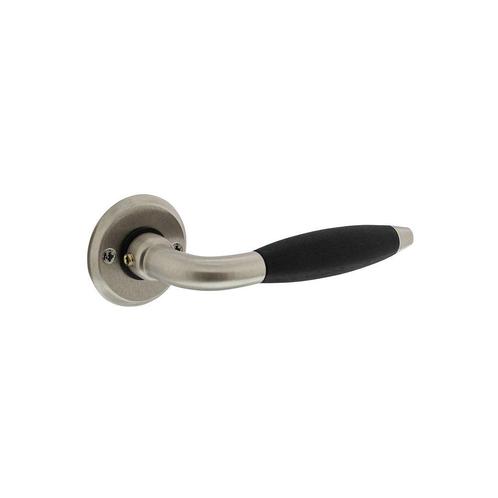 Intersteel Deurkruk Antonnet op rozet - nikkel mat/ebbenhout, Doe-het-zelf en Verbouw, Hang- en Sluitwerk, Nieuw, Verzenden