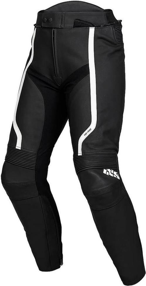 IXS Sport RS-600 1.0 Zwart Wit Leren Motorbroek, Motoren, Kleding | Motorkleding, Heren, Nieuw met kaartje, Broek | textiel, Verzenden
