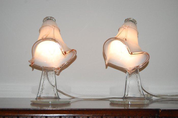 Nachtlampje (2) - FLAKE - Muranoglas, Antiek en Kunst, Antiek | Lampen